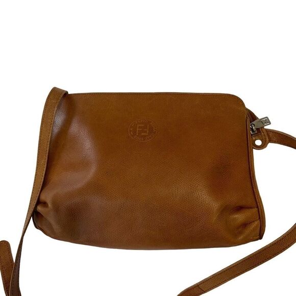 Fendi Brown genuine leather should bag - Picture 3 of 16